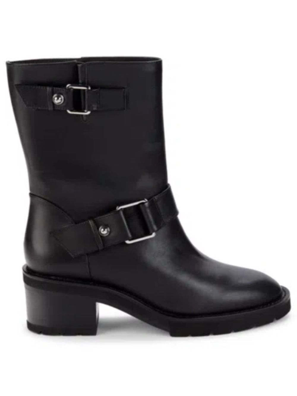 Stuart Weitzman Boulevard Leather Belted Ankle Boots In Black